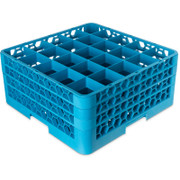 Carlisle RG25-314 25 Compartments Polypropylene Blue OptiClean Dishwasher Glass Rack