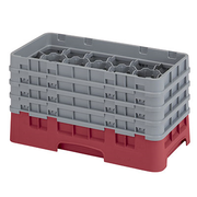 Cambro 17HS800416 Camrack Glass Rack With (4) Soft Gray Extenders