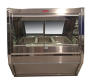 Howard McCray CHS40E-4-S Hot Food Case 52-1/2"W 3 Individual Thermostatically Controlled Wells With Stainless Steel Exterior & Interior