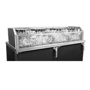 Glastender GDU-24X42 Glass Ice Display Unit -  42"W x 24"D x 9"H