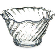 Carlisle 453007 3 3/4" Dia. 5 Oz. Plastic Tulip Dessert Dish