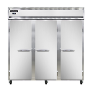 Continental Refrigerator 3F-SS-PT 78"W Three-Section Solid Door Pass-Thru Freezer