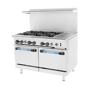 Turbo Air TARG-6B12G-LP 36" Liquid Propane Radiance Restaurant Range - 284,000 BTU