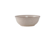 Tuxton TBS-018 5-7/8" 15 Oz. Ceramic American White/Eggshell With Brown Speckle Round Nappie (3 Dozen Per Case)