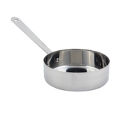 Bon Chef 60033 Serving Side Pan 11 Oz. 4.75" Dia. x 1.5" H 4.5" Side Handle Round Stainless Steel