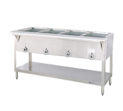 Duke E304-E 4 Pan Electric AeroHot Hot Food Station Open Shelf Base