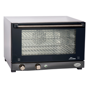 Cadco OV-013 Stainless Steel 1 Deck Half Size Electric Convection Oven - 120 Volts 1-Ph