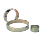 Matfer Bourgeat 371405 5.5" ID x 1.75"H Stainless Steel Round Mousse Ring