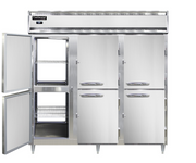 Continental Refrigerator DL3F-PT-HD 78" W Three-Section Solid Door Pass-Thru Designer Line Freezer - 220 Volts