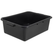 Carlisle N4401103 20" W x 15" D x 7" H Black Comfort Curve Tote Box