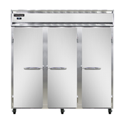 Continental Refrigerator 3R-PT 78"W Three-Section Solid Door Refrigerator