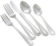 Winco 0005-03 7-3/8" 18/0 Stainless Steel Dinner Spoon (contains 1 Dozen)