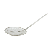 Winco SC-9R 9" W Round Nickel Plated Mesh Skimmer