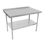 John Boos UFBLS7224 72"W x 24"D 18/430 Stainless Steel Budget Work Table