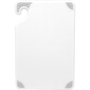 San Jamar CBG6938WH 6" x 9" x 3/8" White Co-Polymer Saf-T-Grip Cutting Board