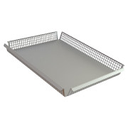 Cadco CNB-VK VariKwik Food or Nacho Basket Aluminum Flat Bottom for Maximum Heat Transfer