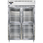 Continental Refrigerator D2RSNSSGDHD 52" W Two-Section Glass Door Reach-In Designer Line Refrigerator