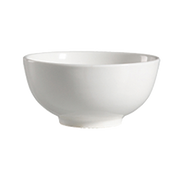 CAC China 101-66 10 Oz. Bone White Porcelain Round Lincoln Rice Bowl (4 Dozen Per Case)