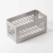 American Metalcraft KSMC12 12" W x 6.25" D x 6.38" H Stainless Steel Rectangular Milk Crate