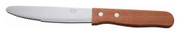 Winco KB-15W 10" Jumbo Steak Knife with Oak Wood Handle (contains 1 Dozen)