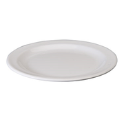 Winco MMPR-7W
 7-1/4"
 Plastic
 White
 Round
 Dessert Plate
 8 Dozen (Contains 1 Dozen)