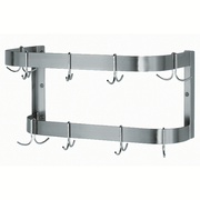 Advance Tabco SW-96-EC-X 96" W Stainless Steel Double Hooks Special Value Pot Rack