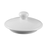 CAC China LN-15-LID 5.5" Dia. Super White Porcelain Lion Head Tureen or Bouillon Lid Only (2 Dozen Per Case)