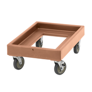 Cambro CD300157 350 Lbs. 5" Casters Coffee Beige Open Frame Camdolly