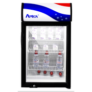 Atosa CTD-3S 18.13" W Black Countertop One-Section Refrigerator Merchandiser - 115 Volts