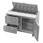 Victory VSPD48HC-12-2 48" W Two-Section One Door UltraSpec Series Sandwich Prep Table