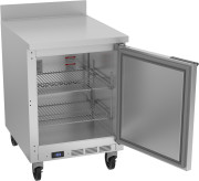 Beverage Air WTF24AHC 24"W One Door Stainless Steel Worktop Freezer With 4" Removable Backsplash