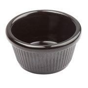 Winco RFM-4K
 4 Oz.
 Plastic
 Black
 Ramekin
 8 Dozen (Contains 1 Dozen)