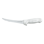 Dexter S131F-5 5" White Curved Sani-Safe Boning Knife with Polypropylene Handle