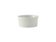 Tuxton BPX-0502 3-1/2" 5 Oz. Porcelain Porcelain White Round Ramekin (4 Dozen Per Case)