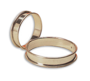 Matfer Bourgeat 371620 13.37" ID x 0.75"H Stainless Steel Round Tart Ring