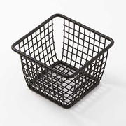 American Metalcraft FBBS44 Stainless Steel Black Square Snack and Fry Basket