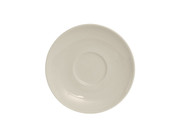 Tuxton VEE-064 6-1/2" Ceramic American White/Eggshell Round Saucer (3 Dozen Per Case)