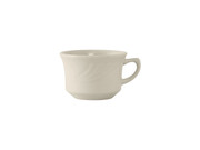 Tuxton YEF-0752 3-5/8" 7 Oz. Ceramic American White/Eggshell Cup (3 Dozen Per Case)