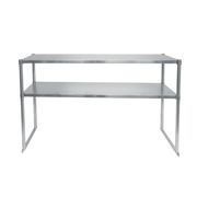 Atosa MROS-6RE 72.63" W x 12.8" D x 33" H 18 Ga. Stainless Steel Double Overshelf