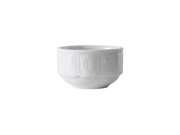 Tuxton CHB-070 3-1/2" 7 Oz. Porcelain Porcelain White Round Bouillon (3 Dozen Per Case)