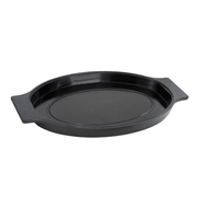 Winco SWU-11 Underliner for Sizzling Platter (SIZ-11) Oval Plastic Black