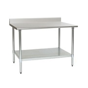 Eagle Group BPT-3072B-BS 72"W X 30"D 430 Stainless Steel Top Budget Series Work Table