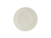 Tuxton AMU-084 6" Ceramic Pearl White Round Saucer (3 Dozen Per Case)