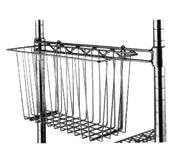 Metro H210-Dsg Super Erecta Storage Basket 17-3/8" x 7-1/2" x 5" Smoked Glass