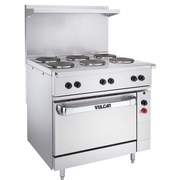 Vulcan EV36S-2FP24G240 36" W Stainless Steel Electric French Hotplates Restaurant Range - 240 Volts