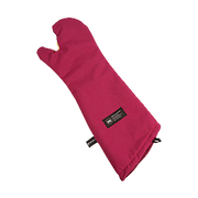 San Jamar KT0224 24" Red Cool Touch Flame Conventional Style Oven Mitt