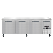 Continental Refrigerator RA93N 93"W Four Door Stainless Steel Refrigerated Base Worktop Unit