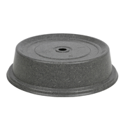 Cambro 91VS191
 9-1/8"
 FiberGlass
 Granite Gray
 Round
 Versa CamCover Plate Cover