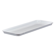 Cambro 826MT148 8-1/4" x 25-1/2" x 3/4" White Rectangular Fiberglass Market Display Tray