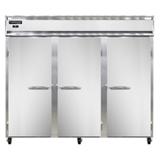 Continental Refrigerator 3RE-SS-PT 85.5"W Three-Section Solid Door Extra-Wide Refrigerator